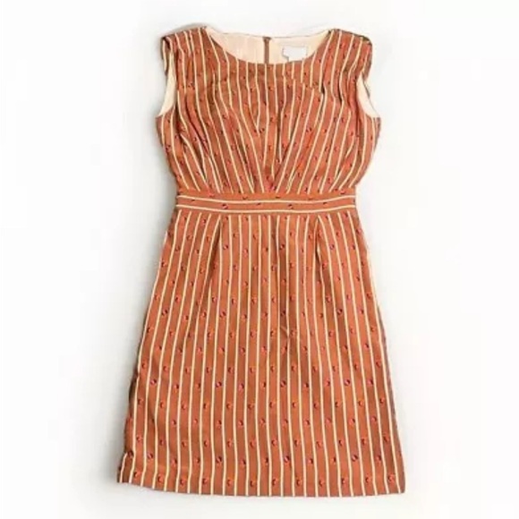 Anthropologie Silk Blend Rachel Comey Sleeveless Dress with Cute Crab Print Sz 4 - Picture 1 of 12
